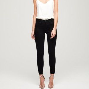 L'agence Margot High Rise Skinny Jeans in Black